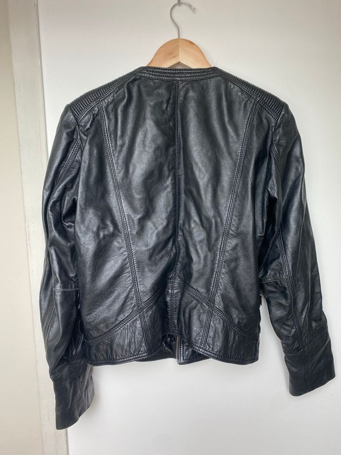 Veste en cuir véritable Promod – Taille M - photo numéro 5