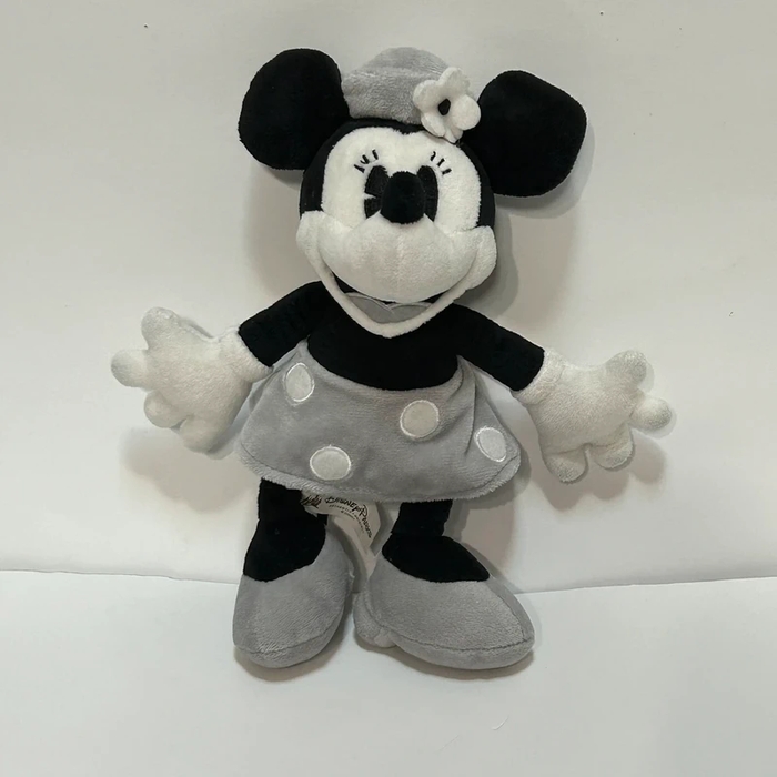 Disney Parks Steamboat Willie Rétro Minnie Mouse en peluche