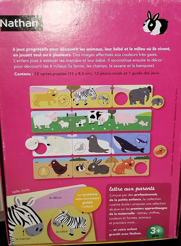 🟠 Nathan Jeu La petite école Bébés animaux - photo numéro 6