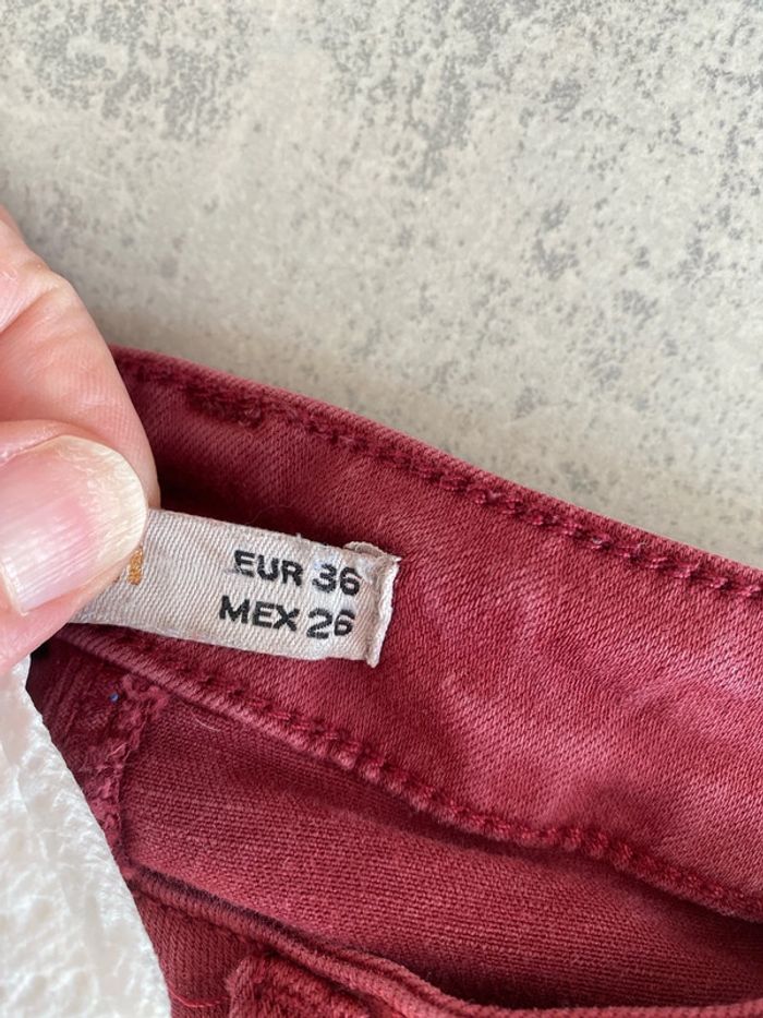 Pantalon garçon bordeaux taille 36 - photo numéro 5