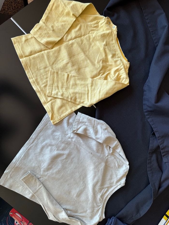 Lot 2 t-shirt 2-3 ans Jaune Obaidi - photo numéro 4