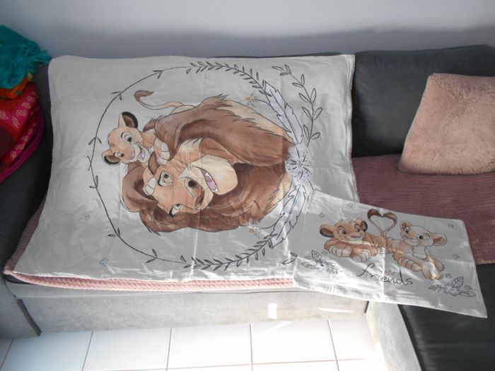 Parure housse de couette + taie Le Roi Lion (Disney)