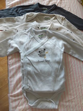 Lot bodies manches longues garçon 3mois