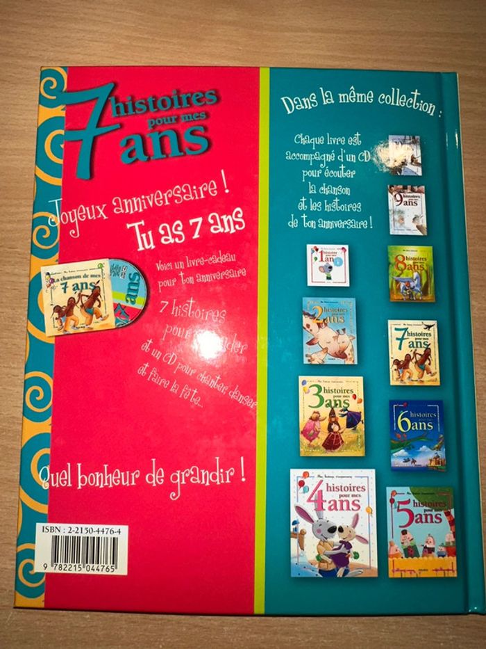 Livre “7 histoires pour mes 7 ans” + CD audio – Neuf - photo numéro 4