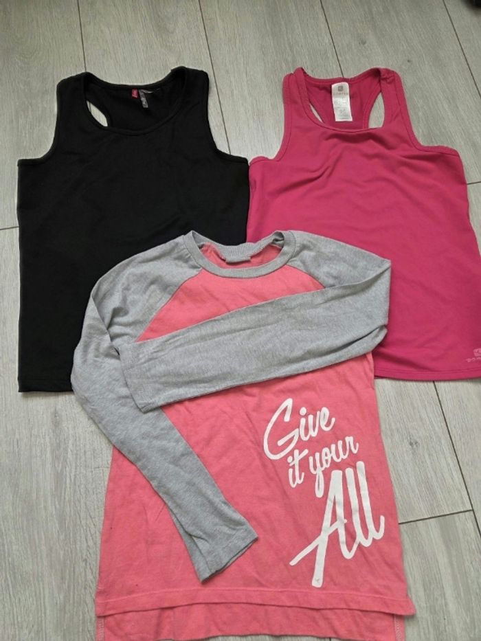 Lot tee shirt sport fille 10 ans