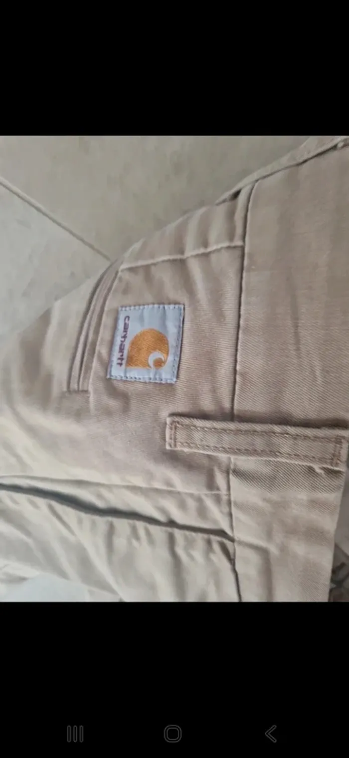 Chino beige carhartt beige taille xs Très bon étatChino beige carhartt beige taille xs Très bon état - photo numéro 5