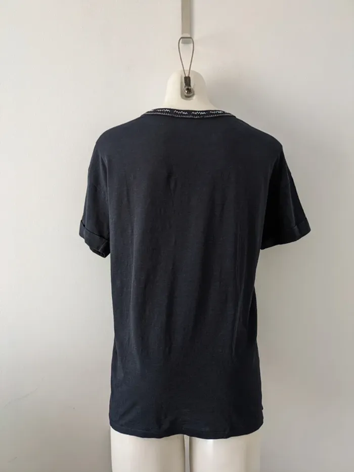 Blouse top d'été brodé en coton - Pablo de Gerard Darel - taille 36/38 - photo numéro 3