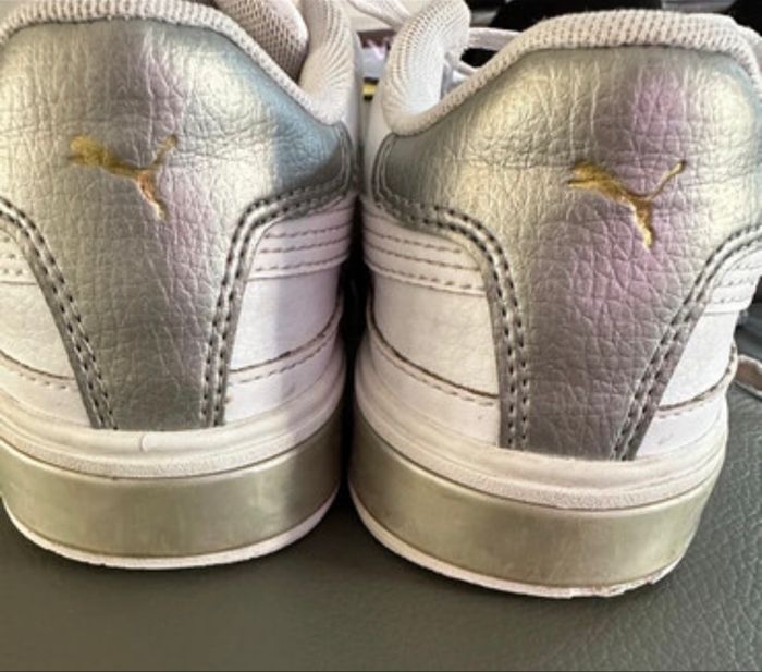Baskets blanche Puma pointure 34 👟 - photo numéro 4