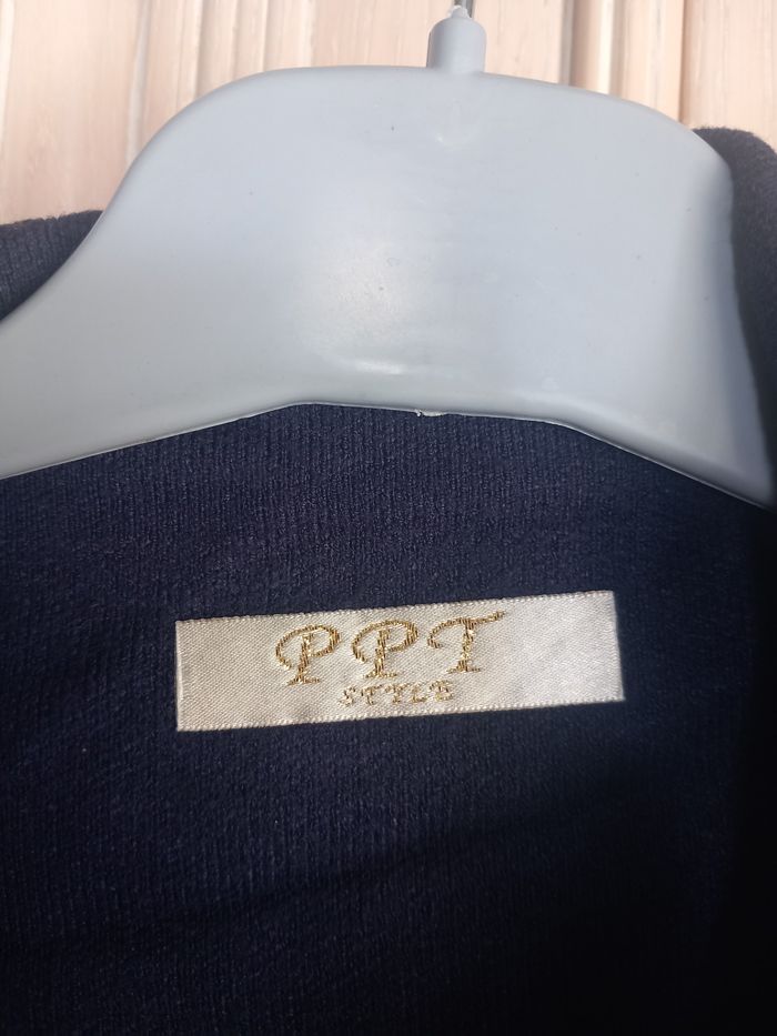 Gilet long bleu marine - photo numéro 4