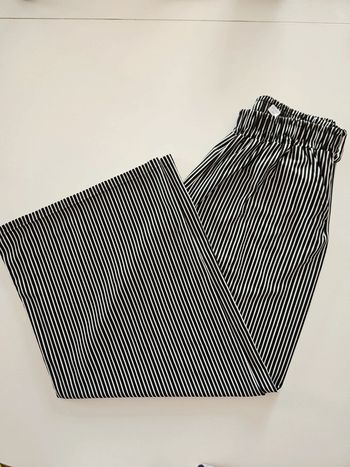 Pantalon large noir et blanc rayé Taille unique #lora11femme42