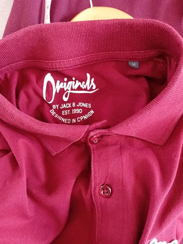 Polo Original taille M bordeaux - photo numéro 4