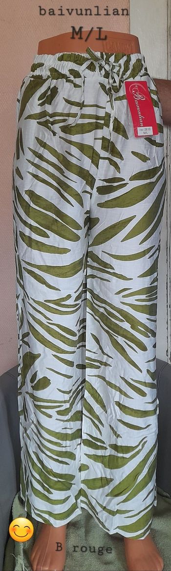 Pantalon élastique à la taille, taille M/L