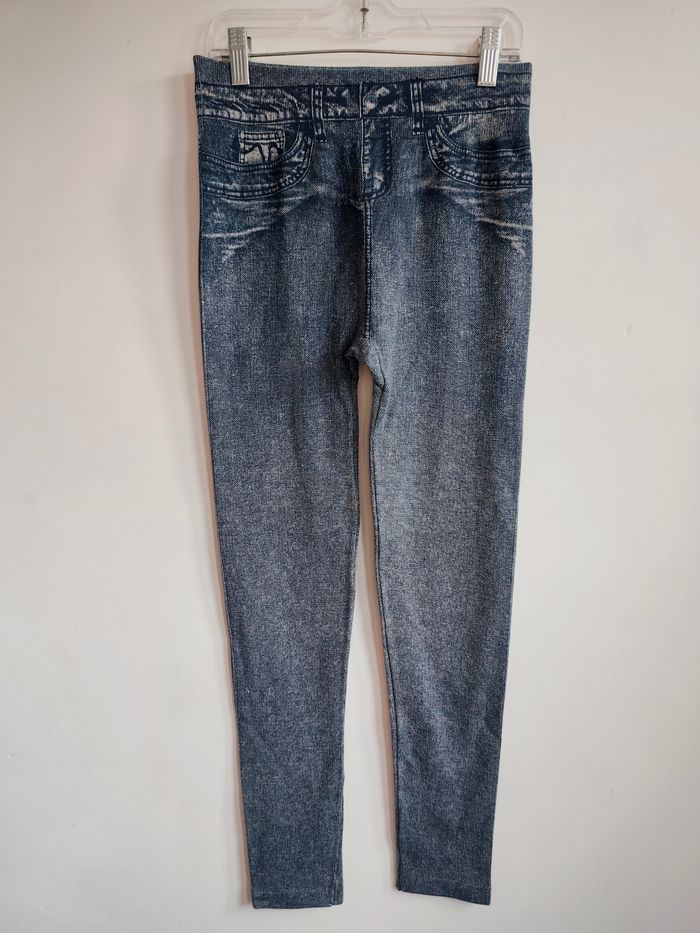 Legging jean imprimé – Taille XS – Sans marque