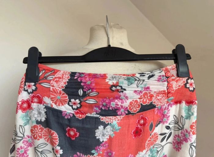 Superbe jupe longue neuve Promod fleurie fluide coton 🌸 36 S - photo numéro 3