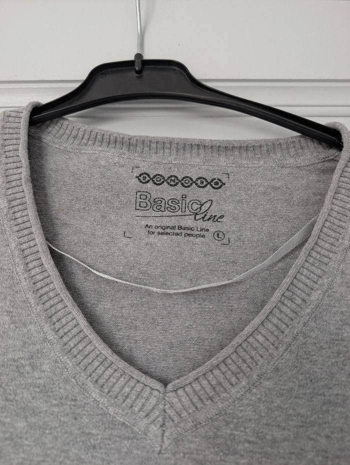 Pull basic gris clair bonobo taille S/M - photo numéro 4