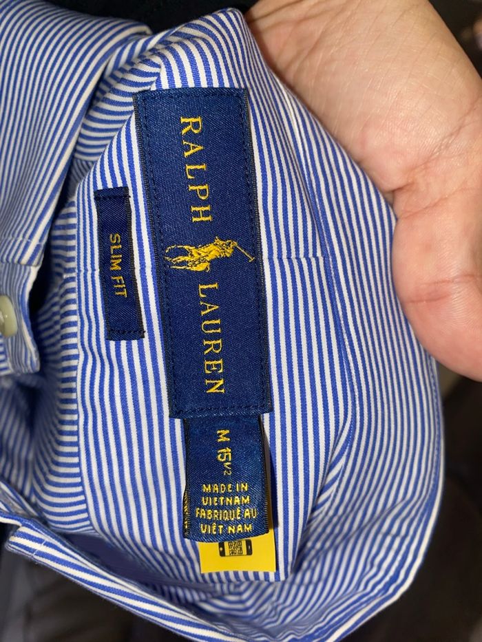 Chemise Slim fît Ralph Lauren bleues - photo numéro 7