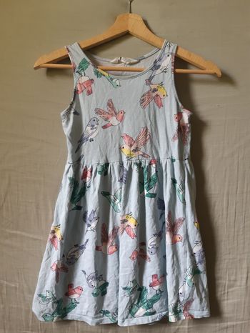 Robe bleu avec des oiseaux