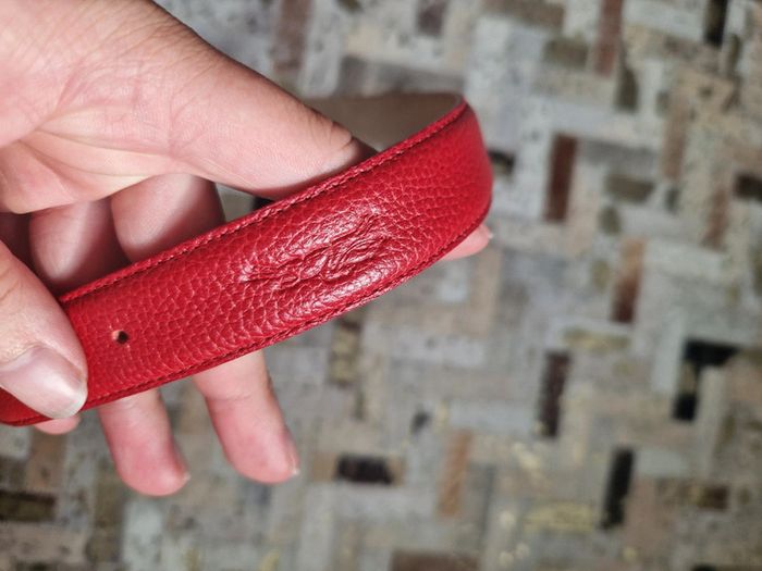 Ceinture longchamp rouge - photo numéro 3