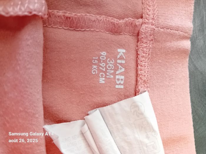 Lot de 2 leggings bébé fille, 36 mois - photo numéro 3