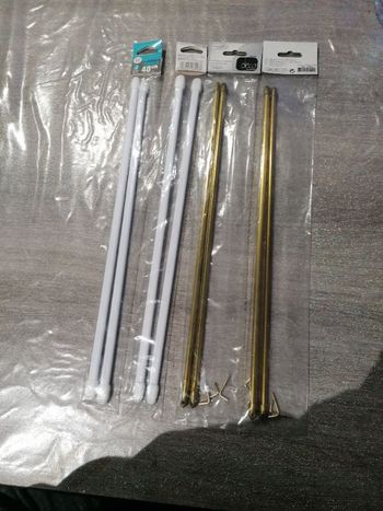 Lot de tringles à rideaux