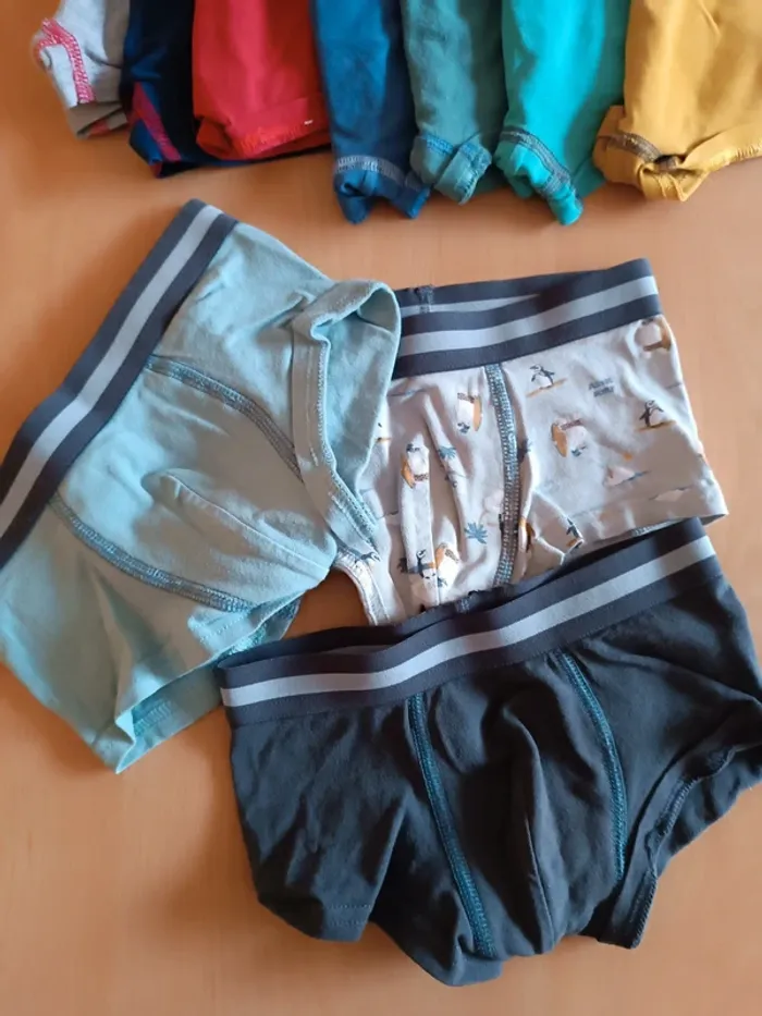 Lot 10 boxers enfant 2/3ans 98cm slip culotte shorty - photo numéro 3