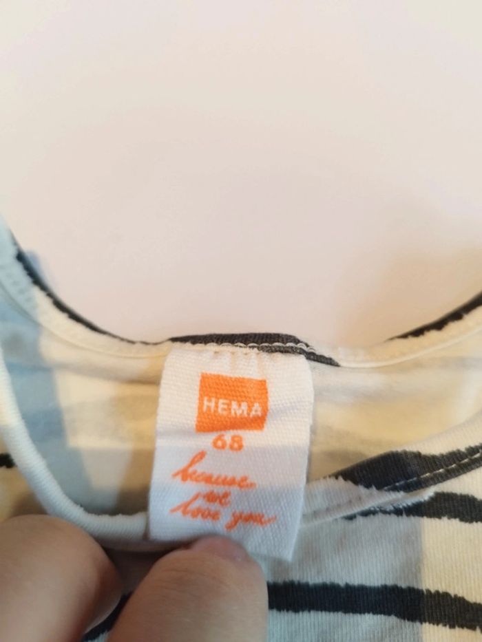 Robe lignée Hema 6mois - photo numéro 2