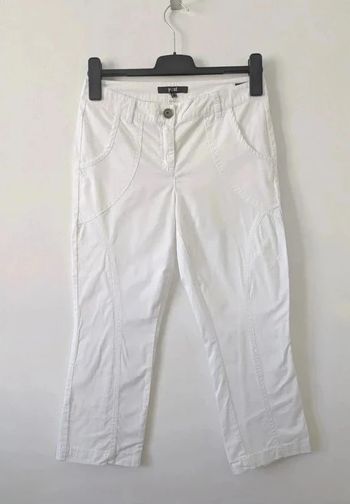 Pantacourt d'été blanc en coton - Yest - taille 36