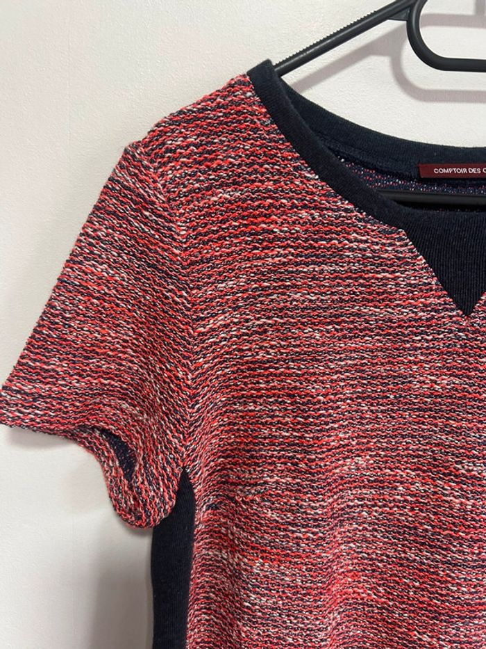 Mignon t-shirt à petites rayures • épais • Comptoir des Cotonniers • Taille M/38 - photo numéro 3