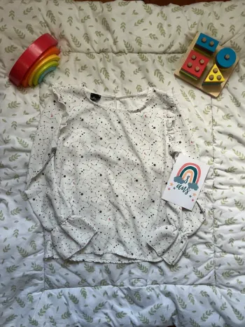 chemise manches longues blanc a motifs étoiles influx 8 ans