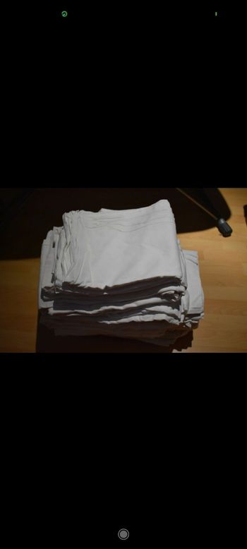 Lot de 7 draps en lin véritable