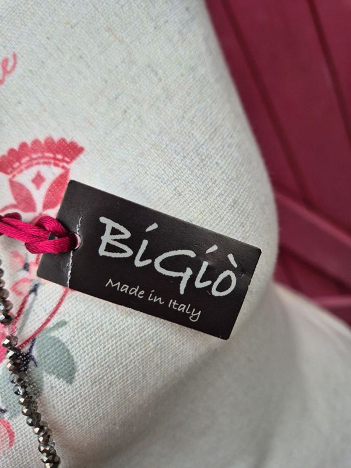 Sautoir en perles et pompon Bigio - photo numéro 8