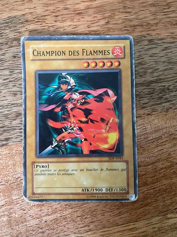 Carte Yu-Gi-Oh! Champion des flammes SDP-F041 1996