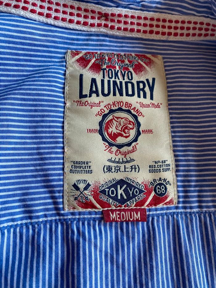 Chemise rayé bleu taille M Laundry Tokyo - photo numéro 2