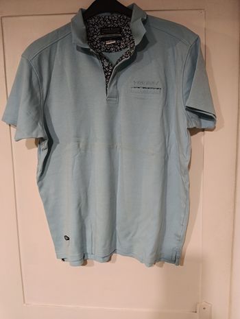 Polo homme bleu 