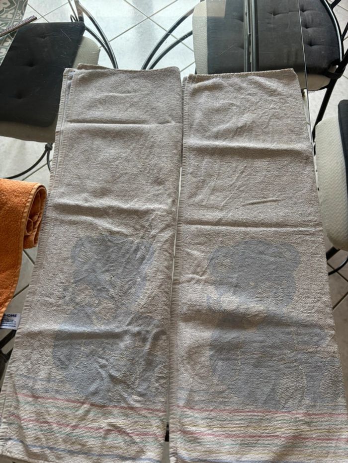 Lot parure de bain (2disponibles) plus cadeau lot torchons - photo numéro 11