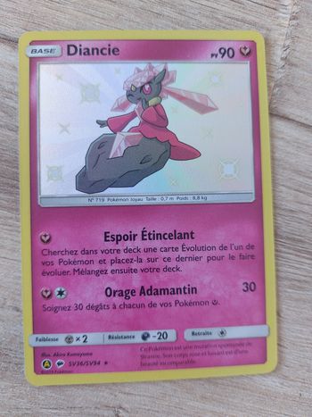 Carte pokemon Shiny Diancie SV36/SV94 Destinées occultes