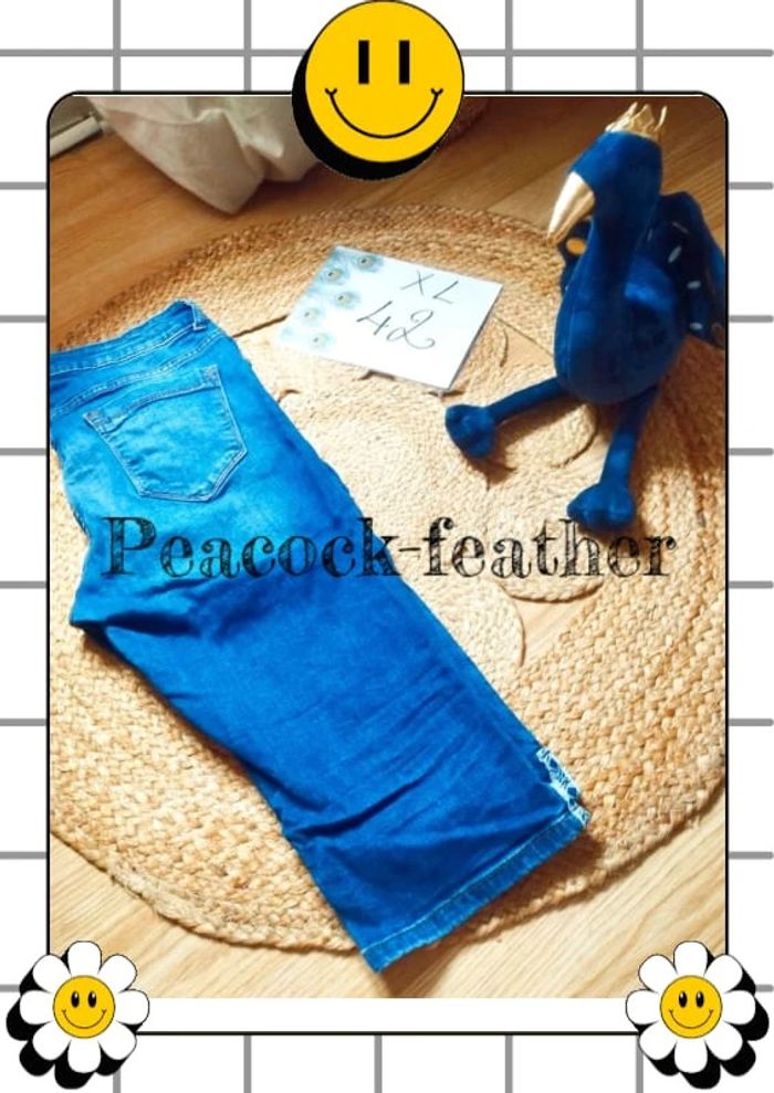 Bermuda jean 42 femme