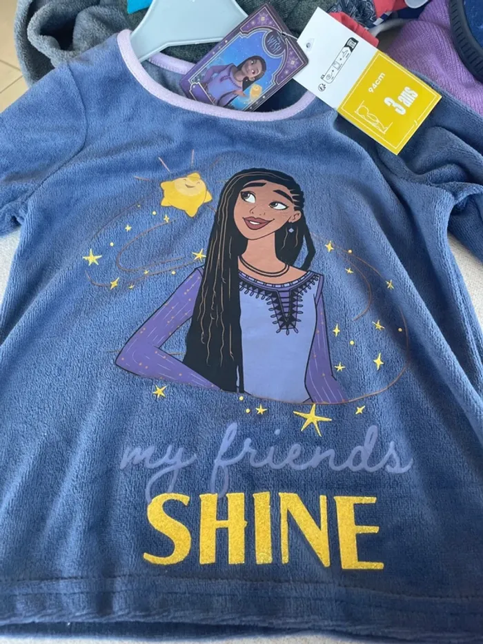 Pyjama, Disney, Wish, trois ans neuf - photo numéro 3