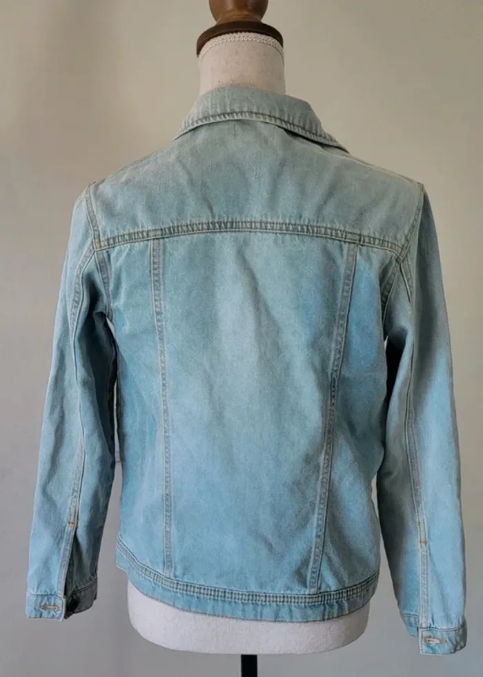 Veste en jean bleue claire Tissaia Taille 14ans - photo numéro 7