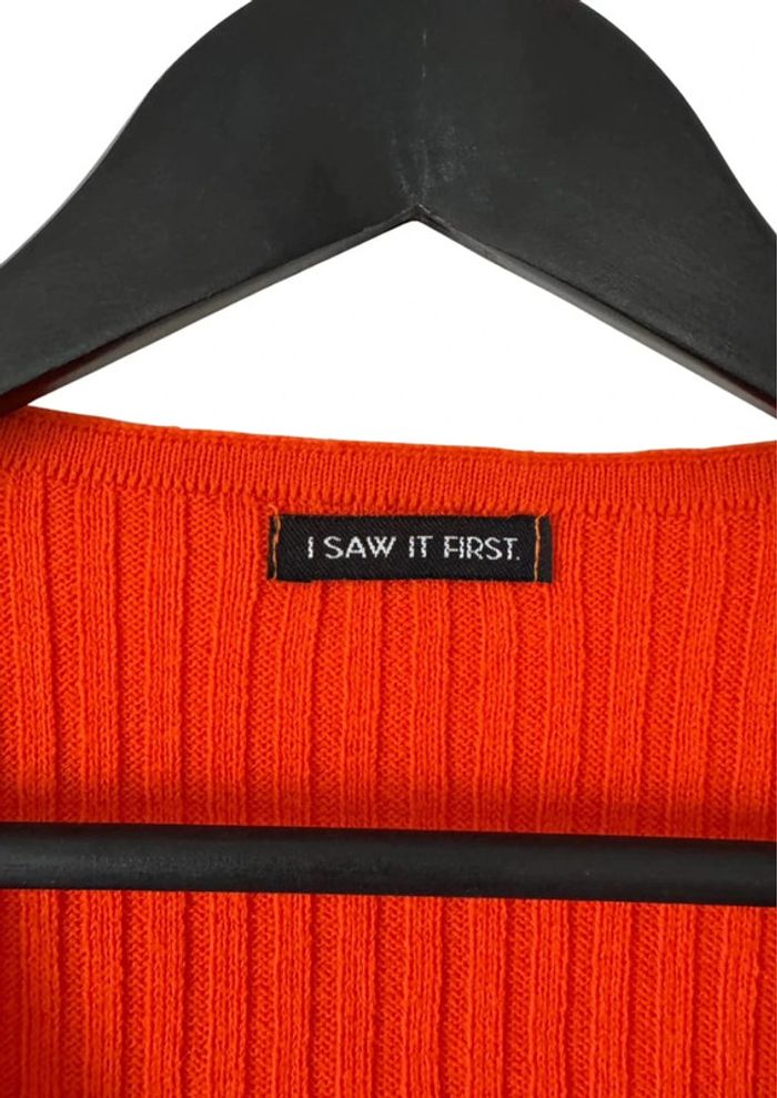 Gilet court côtelé orange vif I Saw It First Taille XS/S - photo numéro 8