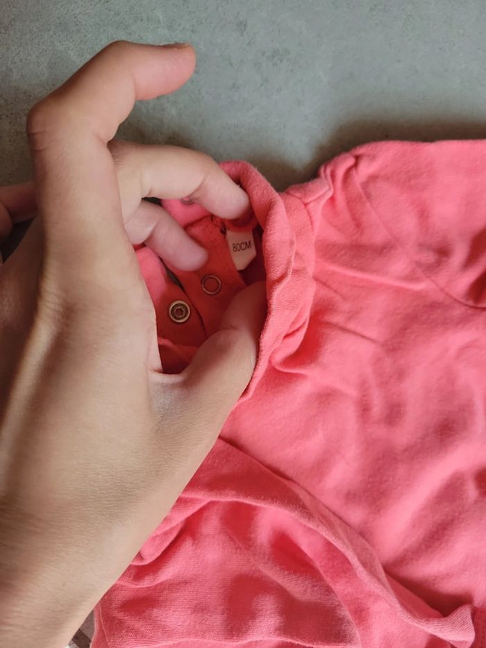 Lot bodie bébé fille taille 80 cm avec col roulé saison froid manche longue - photo numéro 5