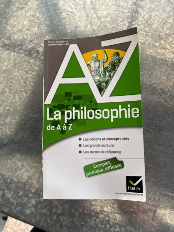 Livre la philosophie de À a Z