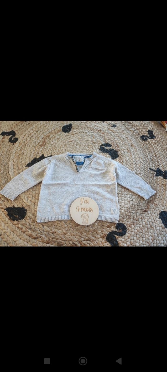 Pull garçon 6-9 mois