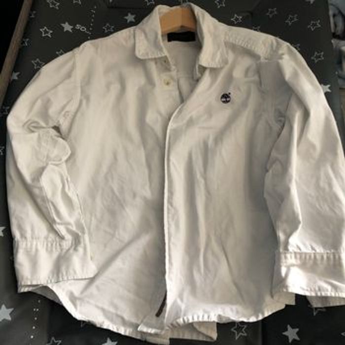 Chemise blanche manches longues timberland 6 ans