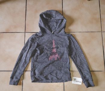 Pull à capuche léger 8 ans fille