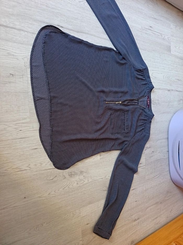 Chemisier tunique blouse 38 M cache cache femme - photo numéro 3