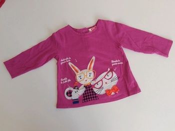 Tee-shirt fille 12 mois DPAM