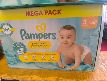 Pampers premium taille 3 2 cartons