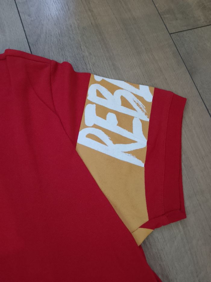 Polo rouge manches courtes pour homme XL plus Eighteen - photo numéro 3