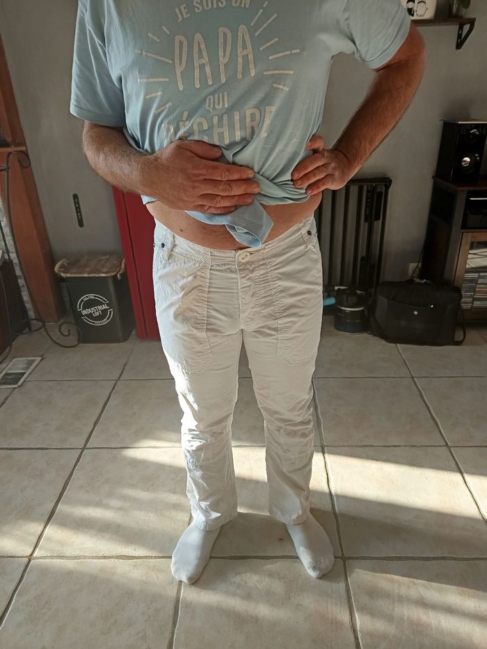 Pantalon blanc Celio Taille 42 - photo numéro 9